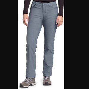 Eddie Bauer Adventure Snow Pants Gray Winter Fall Cold Fleece Lined Plus Size 16